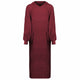 Vidaxl deken hoodie kinn rood xxl katoen
