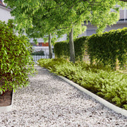 Vidaxl gazonranden 10 st 10x103 cm koudgewalst staal wit - afbeelding 1