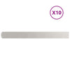 Vidaxl gazonranden 10 st 10x103 cm roestvrij staal