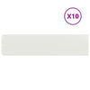 Vidaxl gazonranden 10 st 25x103 cm koudgewalst staal wit