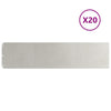 Vidaxl gazonranden 20 st 25x103 cm roestvrij staal