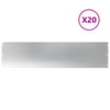 Vidaxl gazonranden 20 st 25x103 cm gegalvaniseerd staal