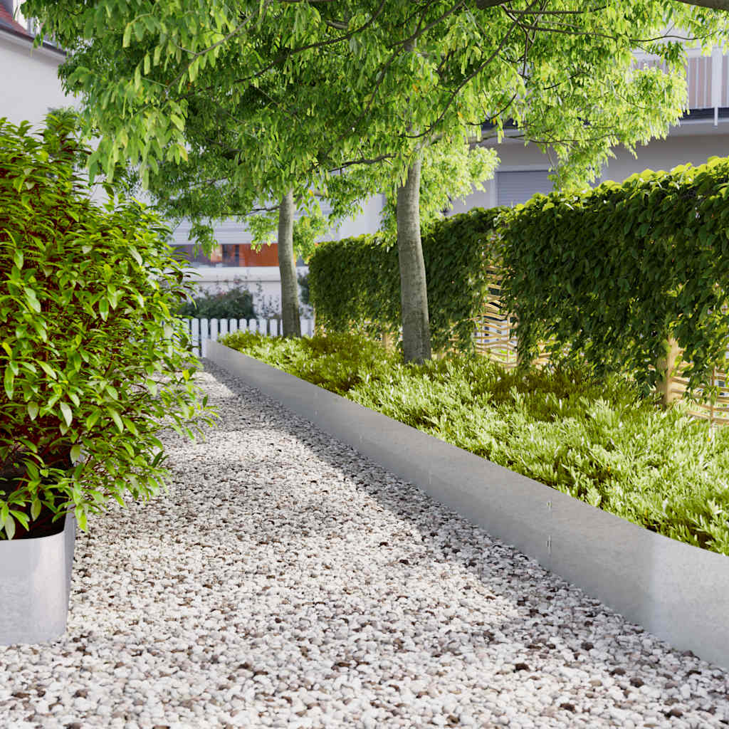 Vidaxl gazonranden 20 st 25x103 cm gegalvaniseerd staal