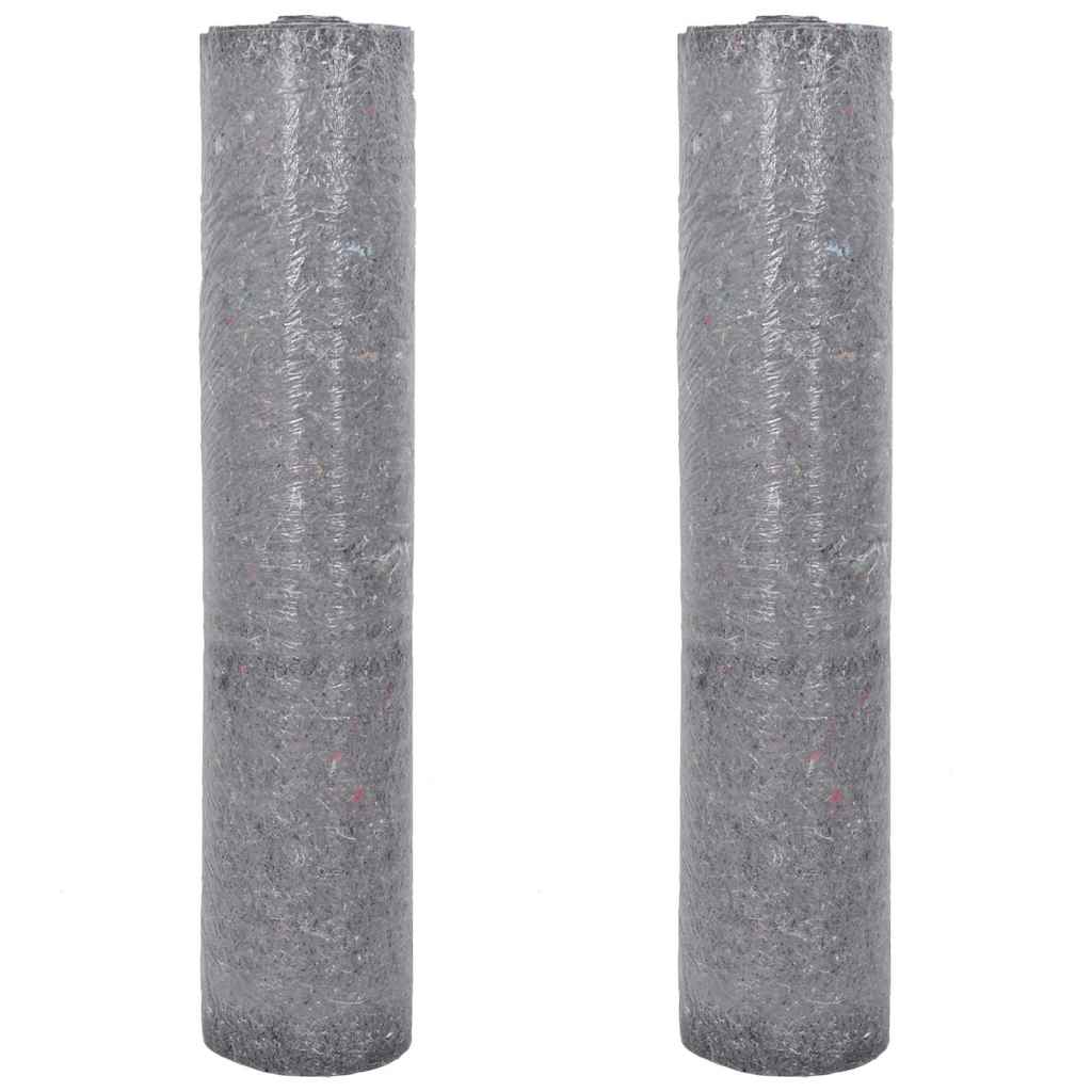 Vidaxl antislip schildersvlies 2 st 25 m 280 g m² grijs