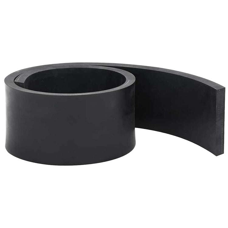 Vidaxl rubberen rand voor sneeuwploeg 80x8x1 cm zwart