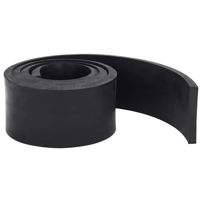 Vidaxl rubberen rand voor sneeuwploeg 180x8x1 cm zwart