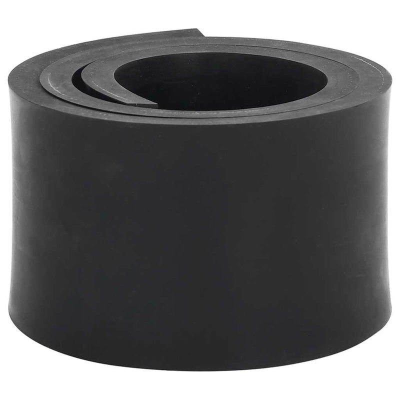 Vidaxl rubberen rand voor sneeuwploeg 120x10x1 cm zwart