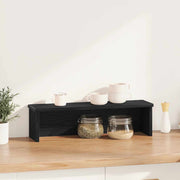 Vidaxl keukenrek stapelbaar 50x15x16 cm bewerkt hout zwart - afbeelding 2
