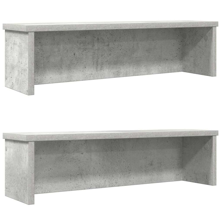 Vidaxl keukenrekken stapelbaar 2 st 50x15x16 cm betongrijs