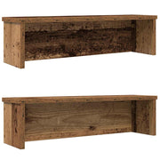 Vidaxl keukenrekken stapelbaar 2 st 50x15x16 cm oud houtkleurig - afbeelding 1