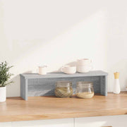 Vidaxl keukenrek stapelbaar 60x15x16cm bewerkt hout grijs sonoma eiken - afbeelding 2