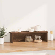 Vidaxl keukenrek stapelbaar 60x15x16 cm bewerkt hout bruin eikenkleur - afbeelding 2