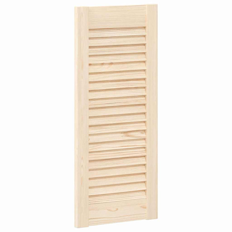 Vidaxl kastdeur met lamellen 69x29,5 cm massief grenenhout
