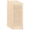 Vidaxl kastdeuren met lamellen 4 st 69x29,5 cm massief grenenhout
