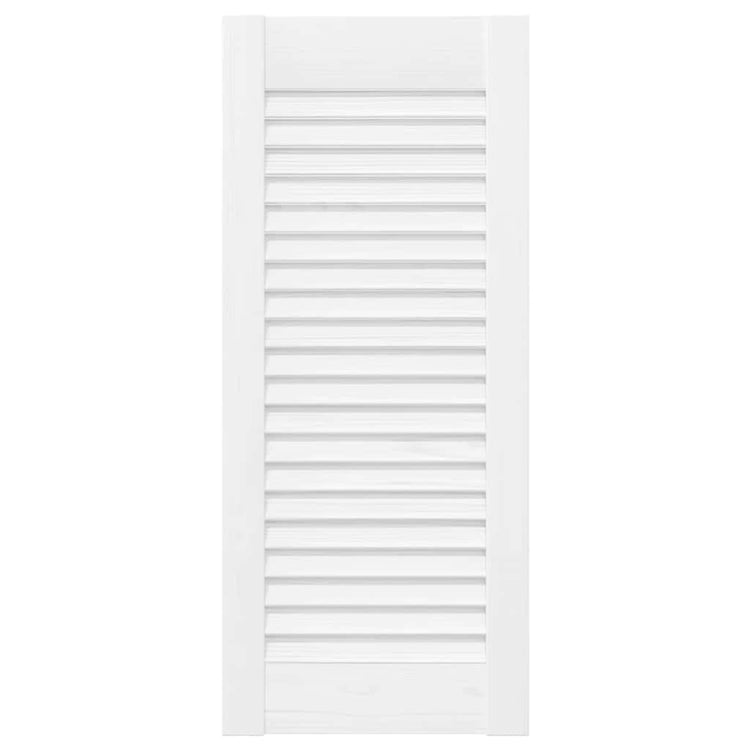 Vidaxl kastdeuren louvredesign 4 st 61,5x29,5 cm wit