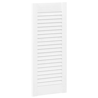 Vidaxl kastdeur louvre design 69x29,5 cm wit
