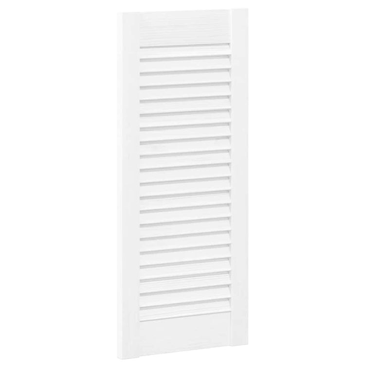 Vidaxl kastdeur louvre design 69x29,5 cm wit