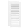 Vidaxl kastdeuren louvre design 2 st 69x29,5 cm wit
