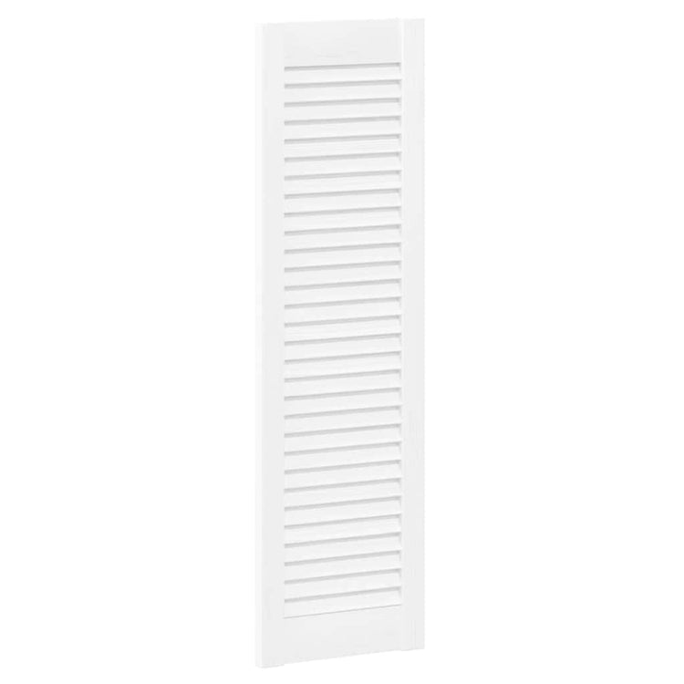 Vidaxl kastdeur louvre design 99x29,5 cm wit