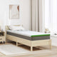 Vidaxl matrastopper wit en groen 80 x 200 cm jacquard stof