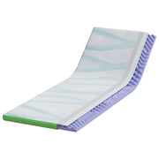 Vidaxl matrastopper wit en groen 70 x 200 cm jacquard stof - afbeelding 3