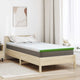Vidaxl matrastopper wit en groen 90 x 190 cm jacquard stof