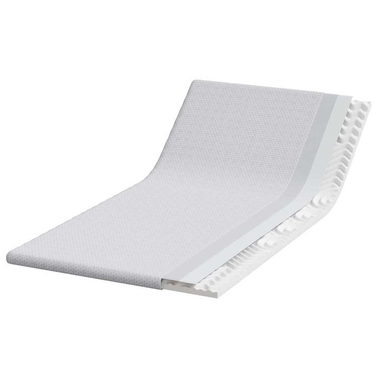 Vidaxl matrastopper wit 100 x 200 cm jacquard stof