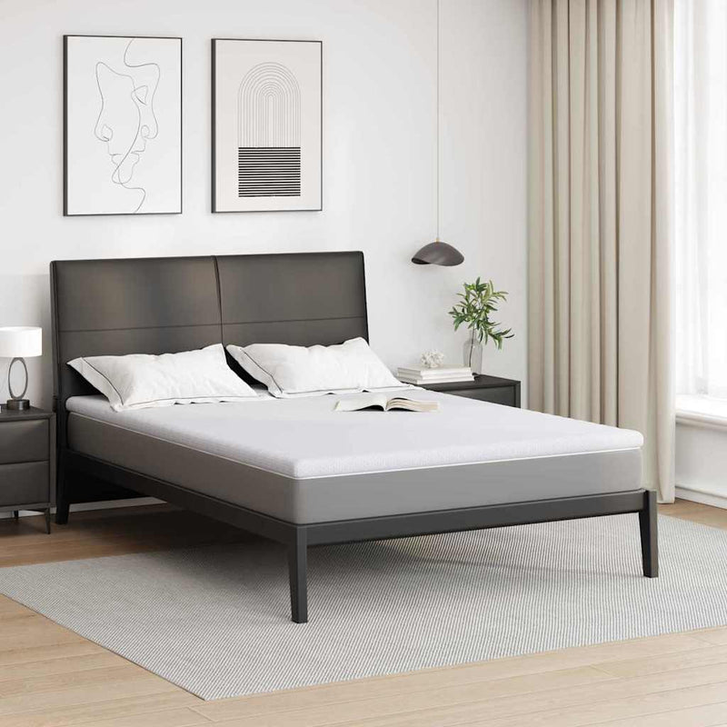 Vidaxl matrastopper wit 140 x 190 cm jacquard stof