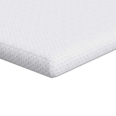 Vidaxl matrastopper wit 140 x 190 cm jacquard stof
