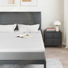 Vidaxl matrastopper wit 160 x 200 cm jacquard stof