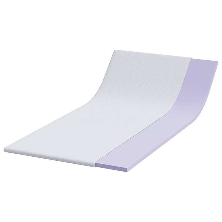 Vidaxl matrastopper wit 90 x 200 cm jacquard stof
