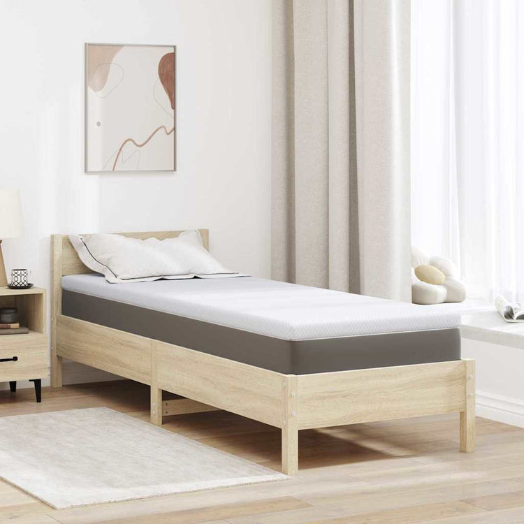 Vidaxl traagschuimmatras topper 70 x 200 cm thick stof-100% polyester