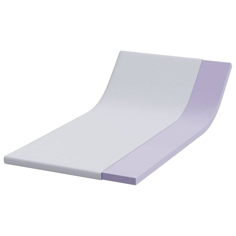 Vidaxl traagschuimmatras topper 120 x 200 cm thick stof-100% polyester