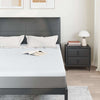Vidaxl matrastopper wit 160 x 200 cm jacquard stof