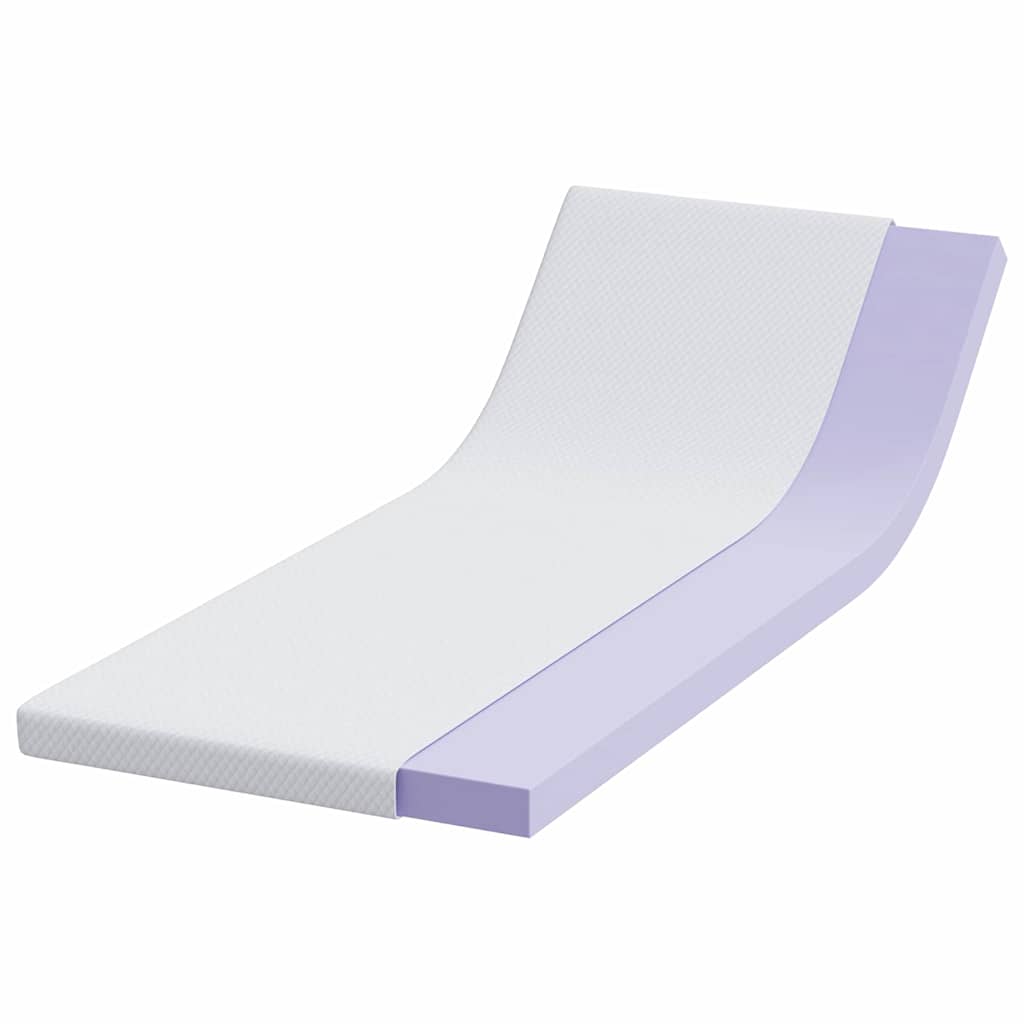 Vidaxl matrastopper wit 70 x 200 cm jacquard stof
