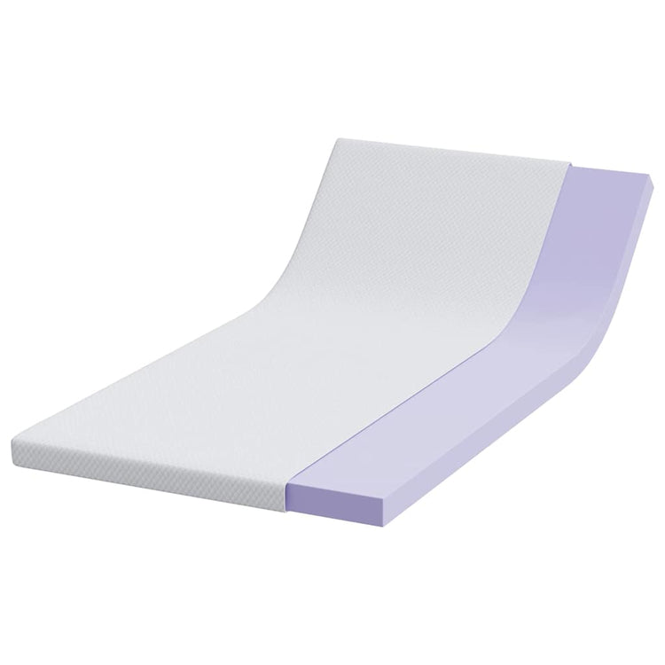 Vidaxl matrastopper wit 90 x 200 cm jacquard stof
