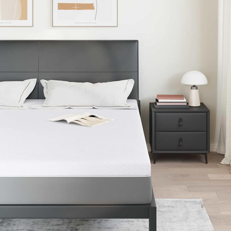 Vidaxl traagschuimmatras topper 180 x 200 cm thick stof-100% polyester
