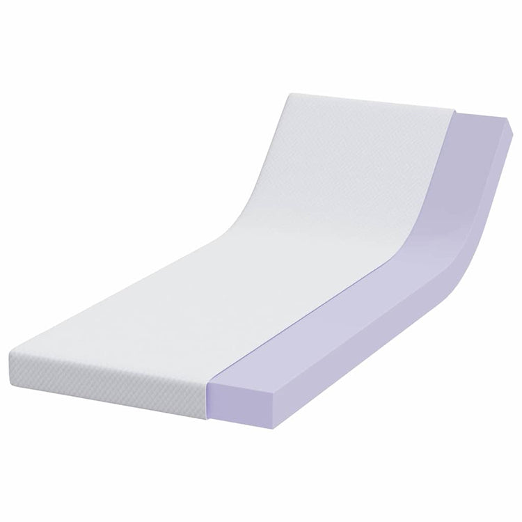 Vidaxl traagschuimmatras topper 70 x 200 cm thick stof-100% polyester