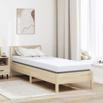 Vidaxl traagschuimmatras topper 80 x 200 cm thick stof-100% polyester