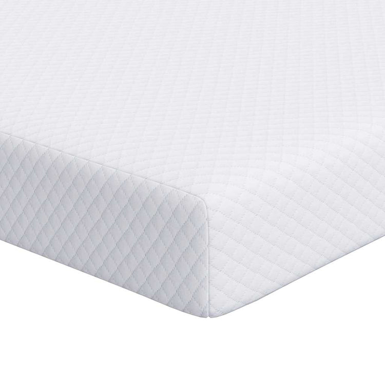 Vidaxl traagschuimmatras topper 90 x 200 cm thick stof-100% polyester