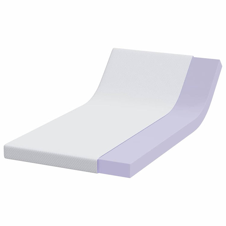 Vidaxl traagschuimmatras topper 100 x 200 cm thick stof-100% polyester