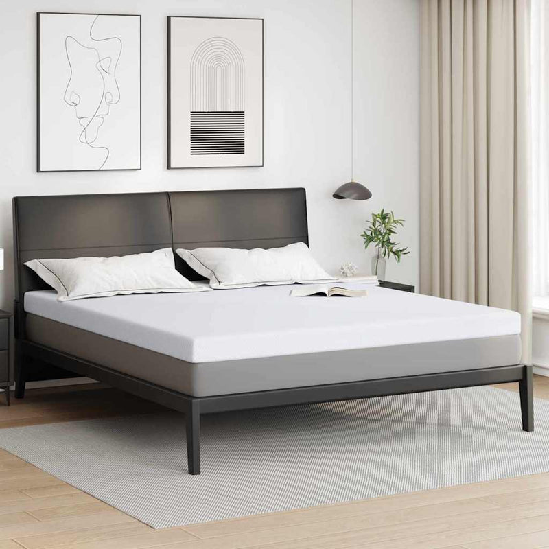 Vidaxl matrastopper wit 180 x 200 cm jacquard stof