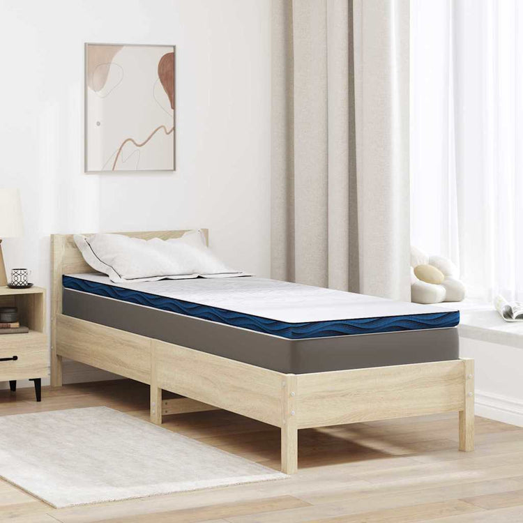 Vidaxl matrastopper 70 x 200 cm dik jacquard stof wit