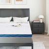 Vidaxl matrastopper wit 140 x 190 cm jacquard stof