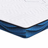 Vidaxl matrastopper wit 160 x 200 cm jacquard stof