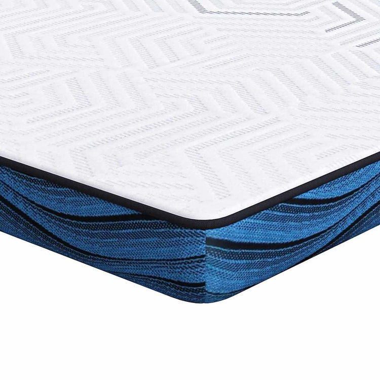 Vidaxl matrastopper 160 x 200 cm dik jacquard stof wit