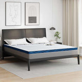 Vidaxl matrastopper 180 x 200 cm dik jacquard stof wit - afbeelding 1