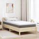 Vidaxl matrastopper wit 90 x 190 cm jacquard stof