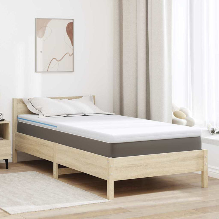 Vidaxl matrastopper 120 x 200 cm dik jacquard stof wit