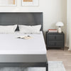Vidaxl matrastopper wit 140 x 200 cm jacquard stof